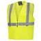 Pioneer Safety Vest, Polyester Mesh, ANSI Class 2, Zipper Closure, Cell Phone Pocket, Lime, S V1060360U-S - alternate 1